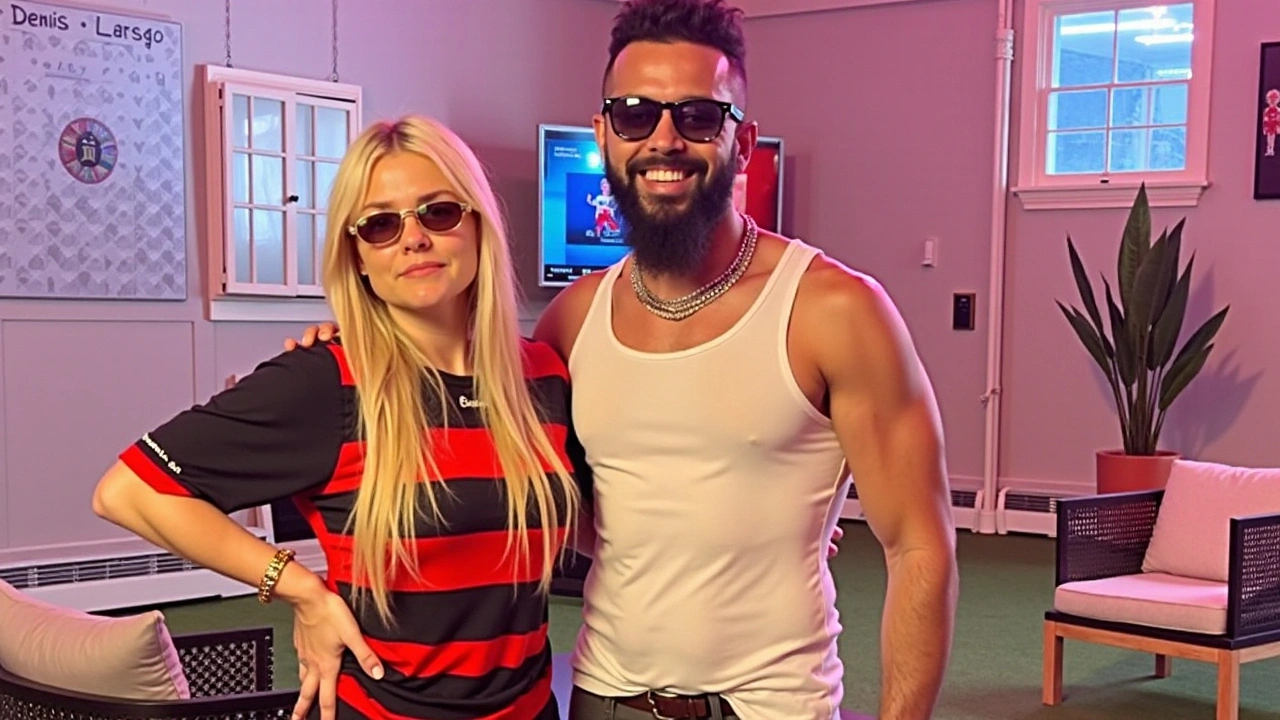 DJ Dennis presenteia Zara Larsson com camiseta do Flamengo no Rock in Rio