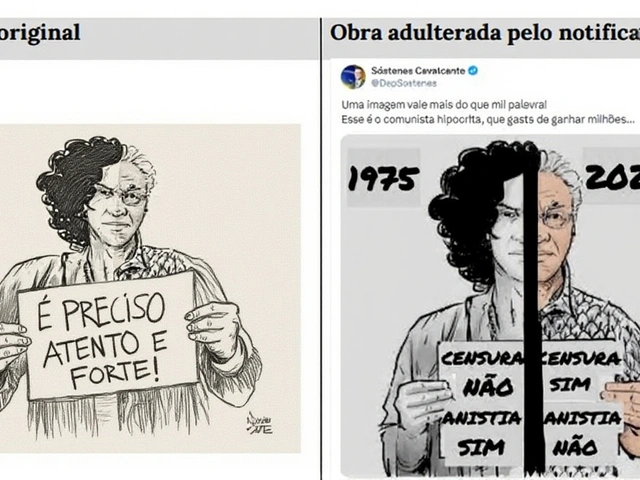 Líder do PL usa charge adulterada de Caetano Veloso e tem processo ameaçado